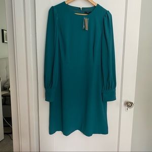 NWT J Crew Long Sleeve Dress In 365 Crepe